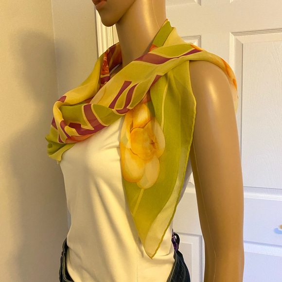 EUC CHANEL Silk Scarf - Picture 8 of 15